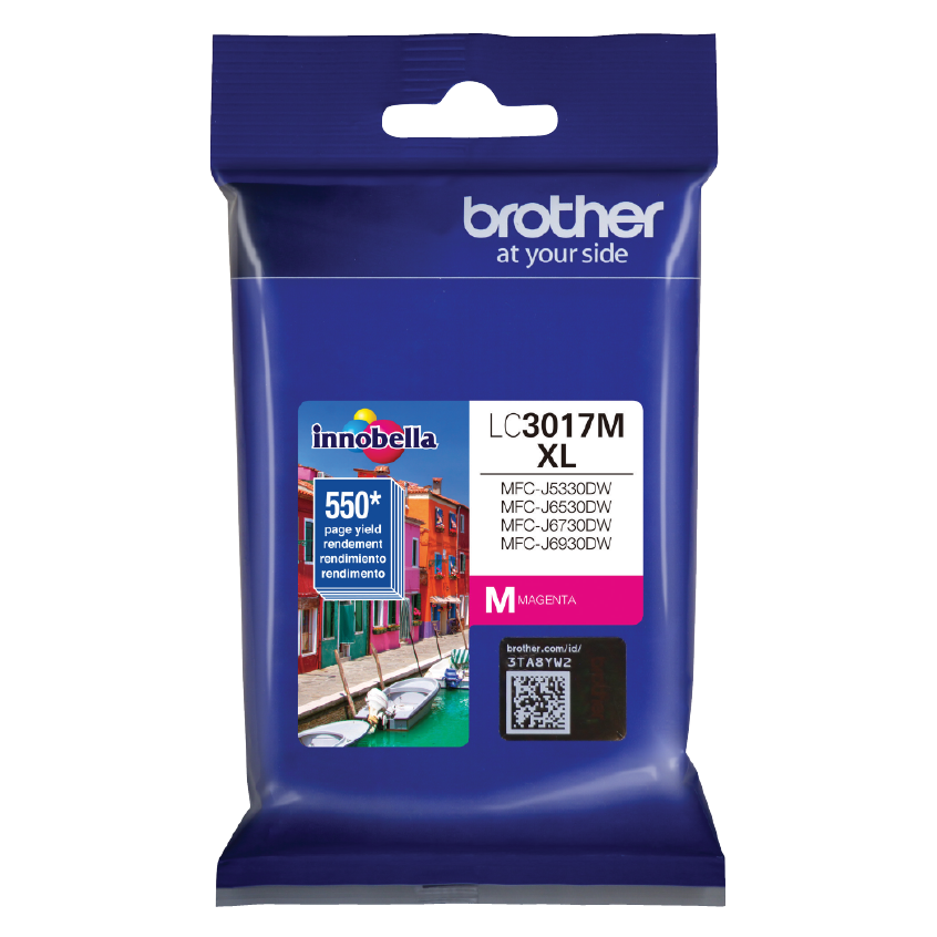 Tinta Brother Lc3017M Magneta Alto Rendimiento 550 Pag Para - Lc3017M