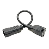 Tripp Lite P002-001-10A Cable de Alimentación de CA para Computadora NEMA 5-15R a C14 - 10A, 125V, 18 AWG, 30.5 cm [1 pi