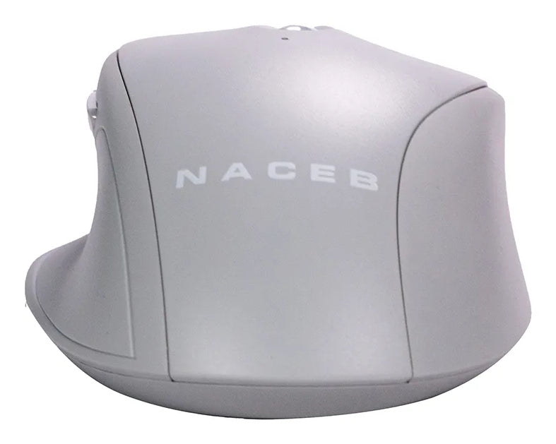 Naceb Technology Na-0139 ratón Diestro RF inalámbrico 1600 DPI, Gris, Na-0139G