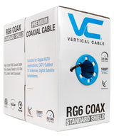 107-1234BK6S1BX, RG6, blindaje estándar , 75 OHM, conductor CCS de 18 AWG, blindaje de lámina de aluminio y trenza de al