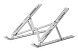 Manhattan 462600 Laptop Soporte para ordenador portátil Aluminio Aluminio, Silicona, Acero 39,6 cm (15.6")