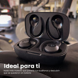 AUDÍFONOS VORAGO ESB-500-PLUS TWS BLUETOOTH 5.0 IPX5 MANOS LIBRES EARHOOKS DESMONTABLES.