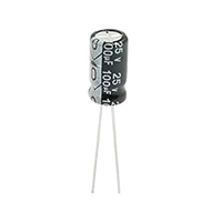 Syscom Capacitor Electrolítico Radial / 100 µF / 25 Vcc 0100M0025V