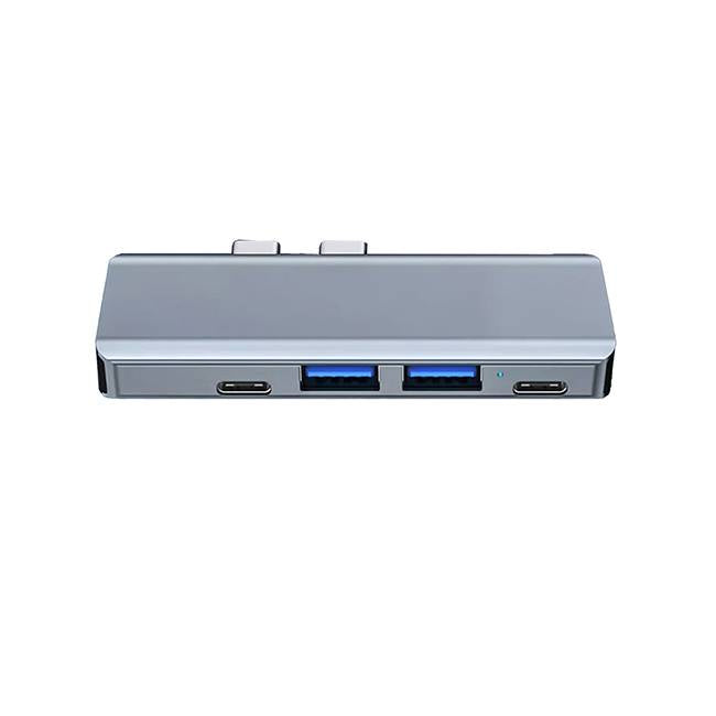 Urban Balance UB52 base para laptop o replicador de puertos Acoplamiento USB 3.2 Gen 1 (3.1 Gen 1) Type-C Plata