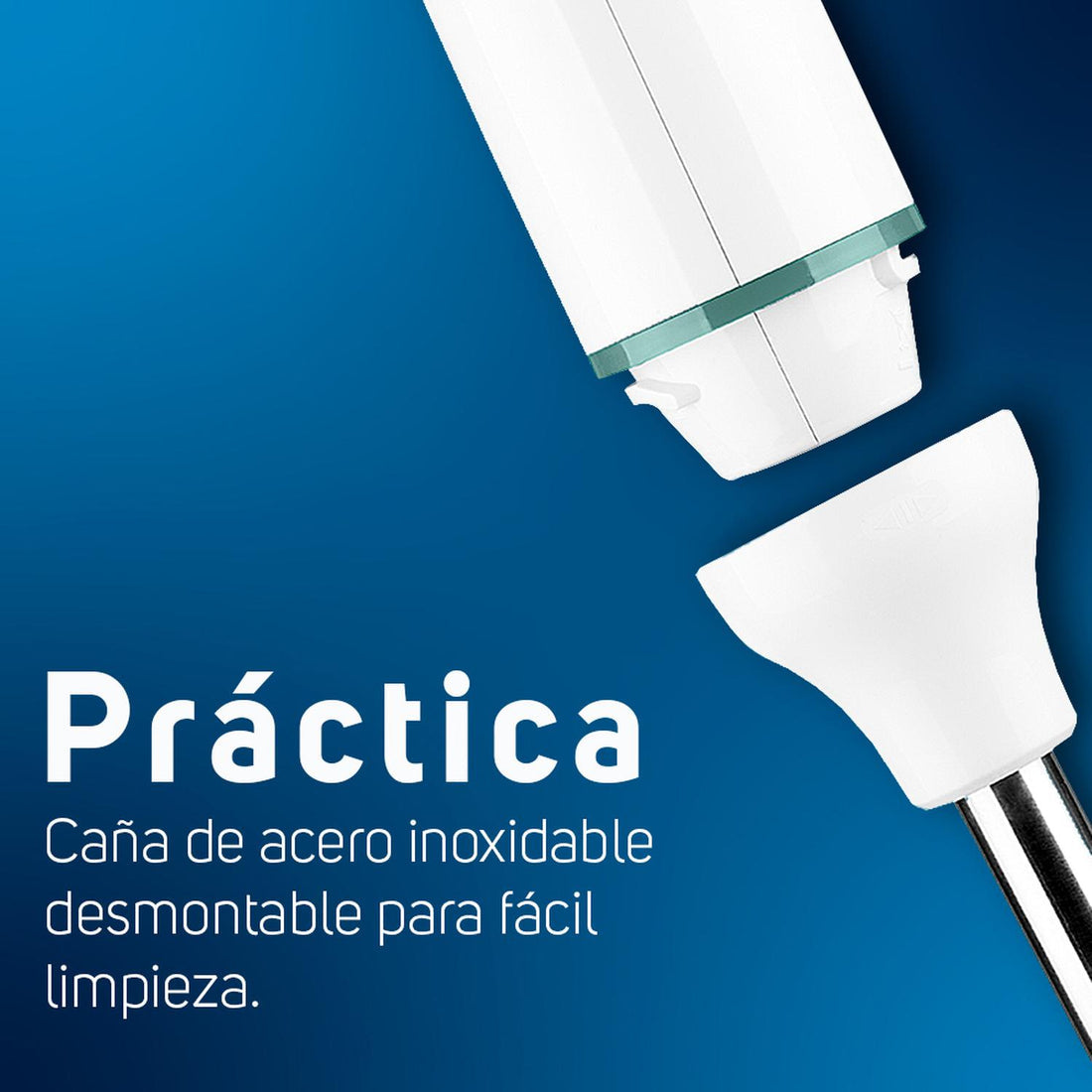 Taurus M91607600 licuadora Batidora de inmersión 500 W Blanco, Función de pulso