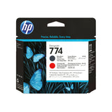 HP Cabezal de impresión negro mate/rojo cromático HP DesignJet 774 Impresora Inyección de tinta térmica