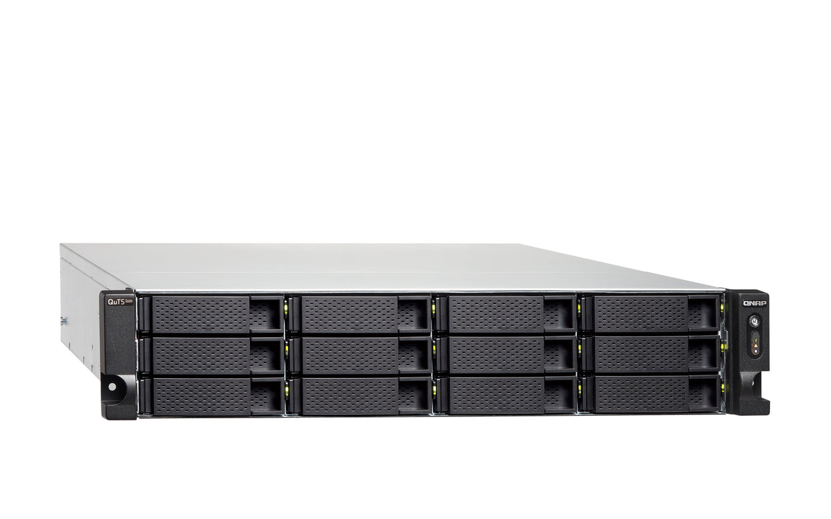 QNAP TS-h1886XU-RP R2 NAS Bastidor (2U) Intel® Xeon® D D-1622 32 GB DDR4 0 TB QuTS hero Negro