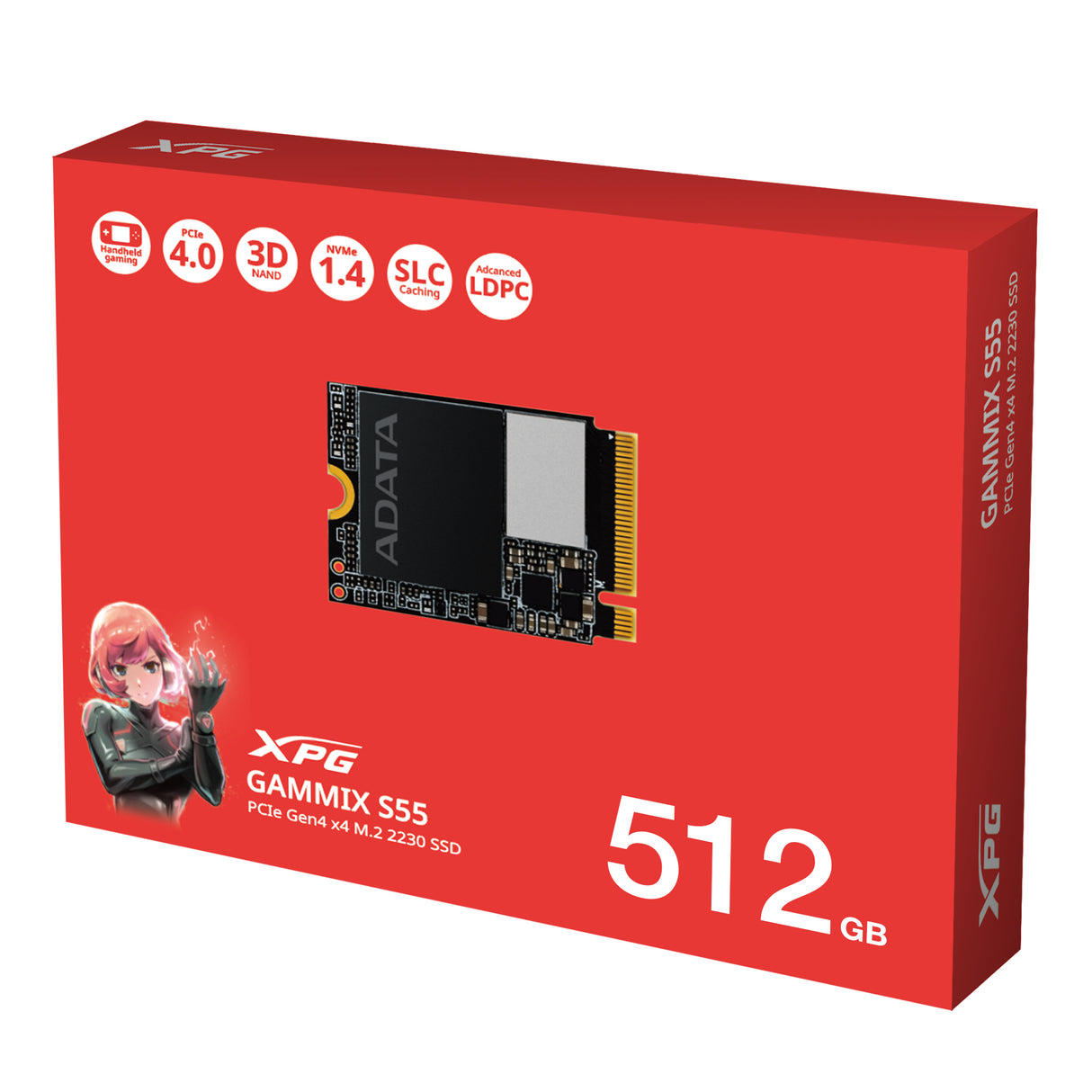 XPG SGAMMIXS55-512G-C unidades internas de estado sólido 512 GB M.2 PCI Express 4.0 Si