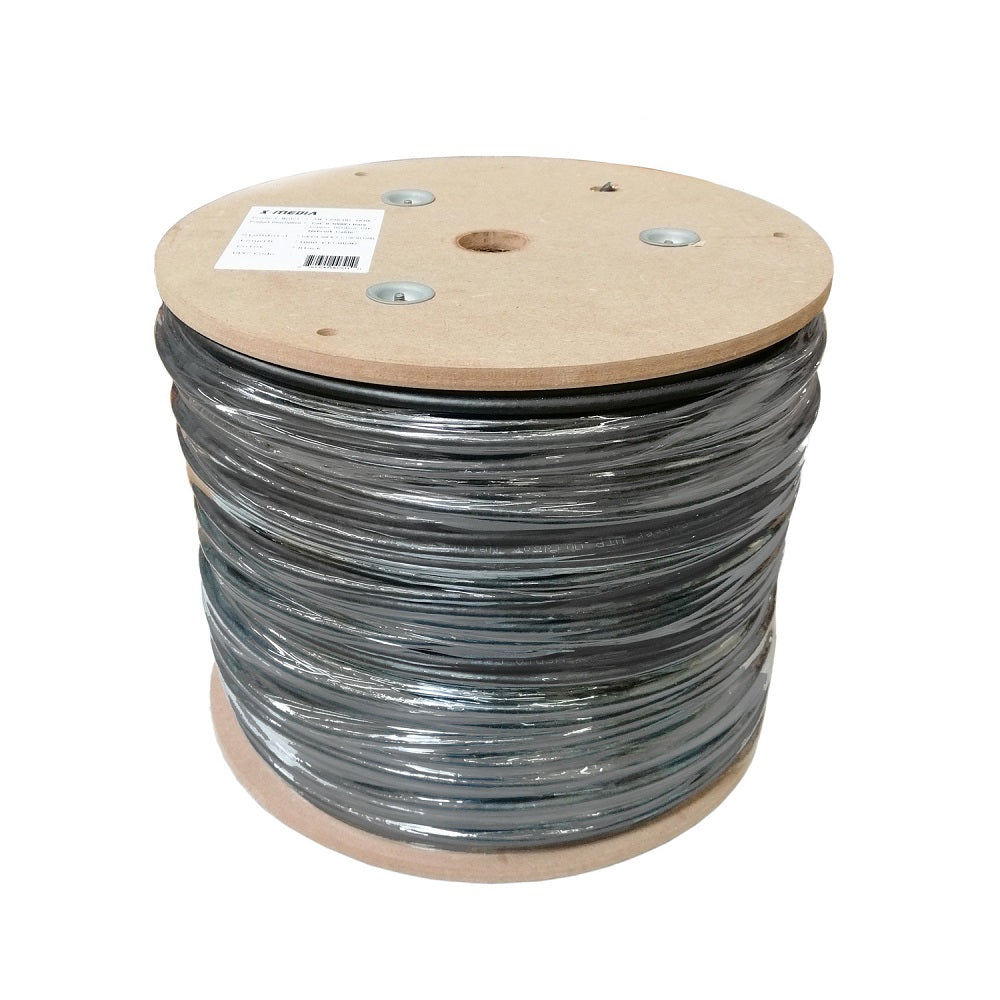 X-Media XM-C6BCOD-1KBK cable de red Negro 304.8 m Cat6 F/UTP (FTP) | Cables de red
