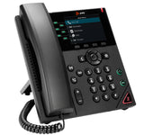 HP Poly Teléfono IP Poly VVX 350 de 6 líneas y habilitado para alimentación a través de Ethernet (PoE) teléfonos ip Teléfono IP Terminal con conexión por cable Negro 6 líneas