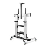 StarTech.com Carrito Soporte Móvil con Ruedas para TV de Pantalla Plana de 60 a 100 Pulgadas o 100kg - Soporte Rodante A