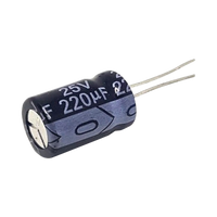 Syscom 0220M0025V condensador Negro Cilíndrico 1 pieza(s)
