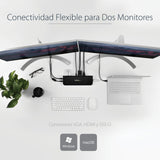 StarTech.com Docking Station USB 3.0 de 2 Monitores para Portátil - HDMI/DVI/VGA - Hub Ladrón 3x USB-A - GbE - Audio - Replicador de Puertos Universal USB-A - Win/macOS/ChromeOS - TAA Laptop Alámbrico USB 3.2 Gen 1 (3.1 Gen 1) Type-B 3 1