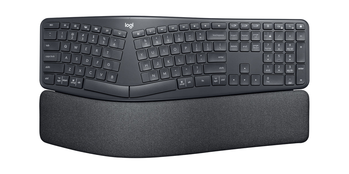 Logitech Ergo K860 for Business Teclado Oficina Inalámbrico Bluetooth QWERTY
