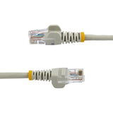 StarTech.com 25 ft Gray Snagless Category 5e (350 MHz) UTP Patch Cable Cable Gris 7,62 m 23,8 mm 200 mm