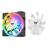 Thermaltake SWAFAN EX12 ARGB Gabinete de la computadora Enfriador de aire 12 cm Blanco 3 pieza(s), 500 RPM, 2000 RPM