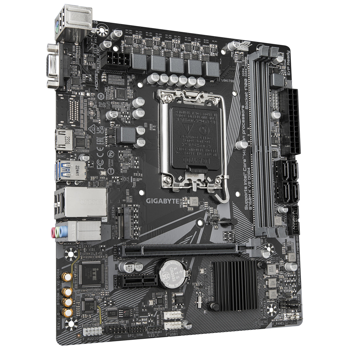 GIGABYTE B760M K V2 DDR4 placas base Intel LGA 1700 1 LGA 1700
