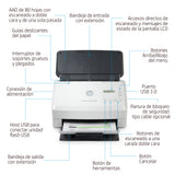 HP ScanJet Enterprise Flow 5000 s5 Escáner 216 x 3100 mm 600 x 600 DPI Si Si