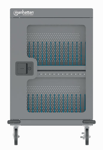 Manhattan Carro de carga USB-C (armario) para 32 dispositivos (iPad hasta 13", MacBook Air hasta 15", Chromebo