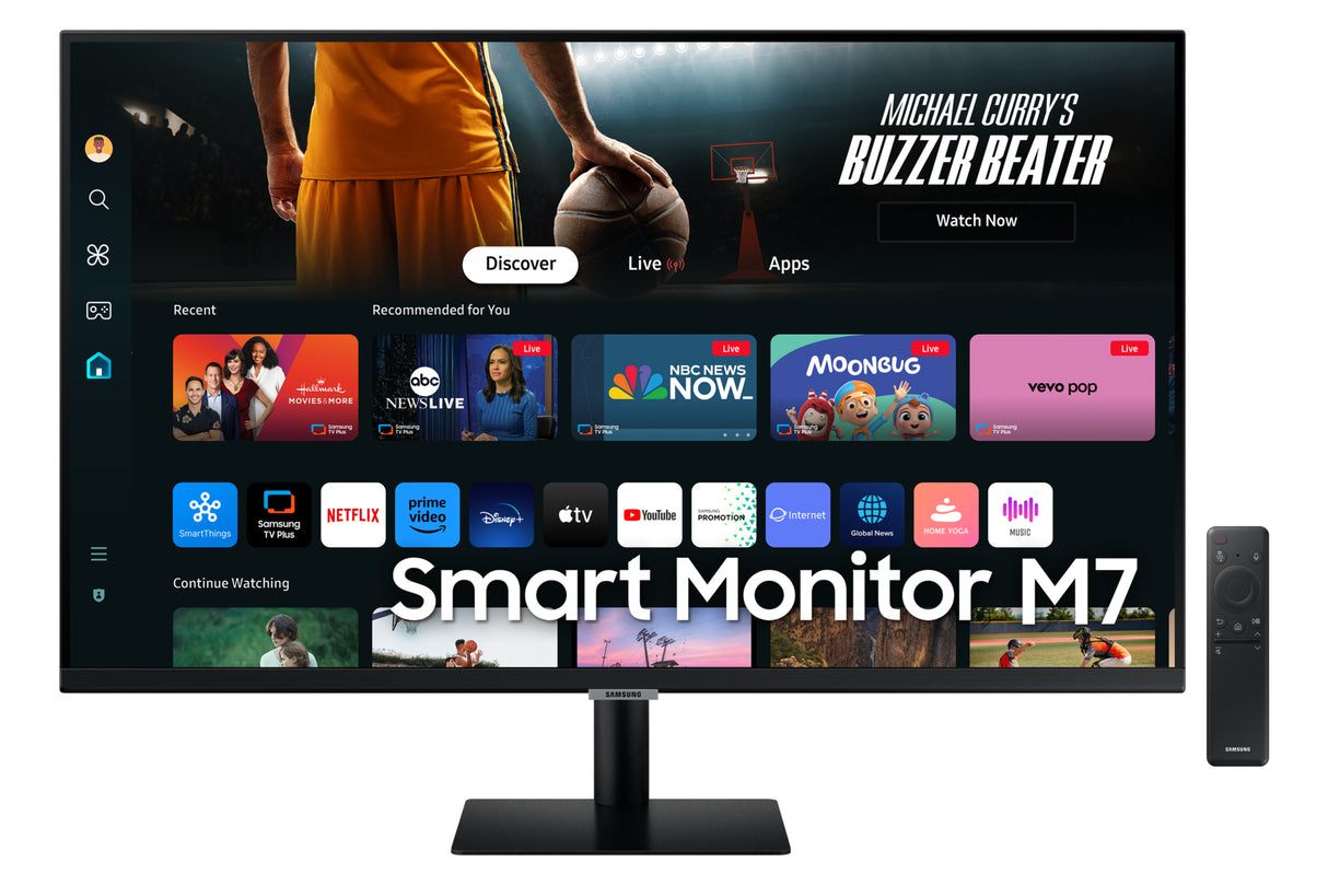 Samsung Smart Monitor LS32DM700ULXZX Monitor 81,3 cm (32") 3840 x 2160 Pixeles 4K Ultra HD LED Wifi Negro