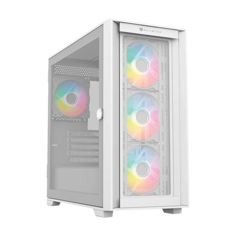 Balam Rush Carbono Twin Mate 8000 Midi Tower Blanco, Micro ATX, Mini-ITX, Metal