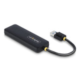 StarTech.com Hub USB-A de 4 Puertos - Ladrón USB de 4 Puertos - Alimentado por el Bus - USB 3.0 de 5Gbps - Hub Portátil