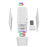 DeepCool CH560 WH carcasas ordenador ABS, Acero, Vidrio templado Midi Tower PC Blanco