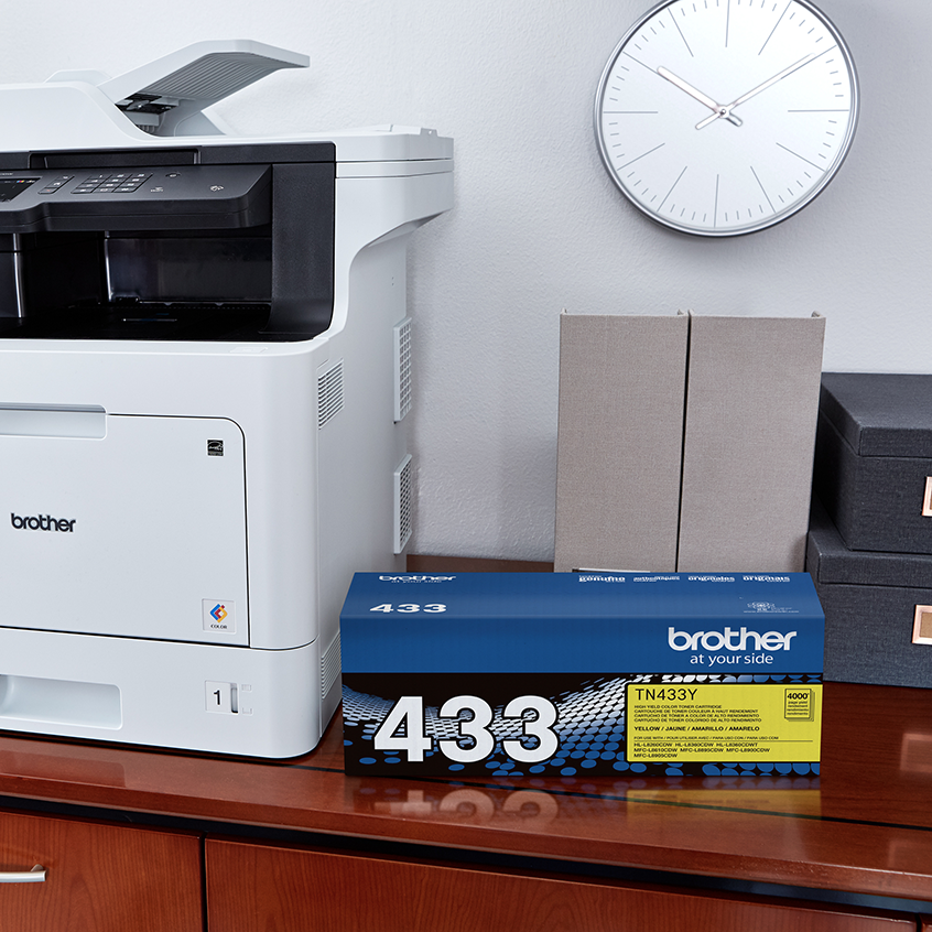 Toner Brother Tn433Y Amarillo 4000 Pgs P/Mfcl8900Cdw