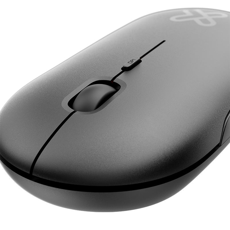 Klip Xtreme SlimSurfer ratón Viajes Ambidiestro RF inalámbrico Óptico 1600 DPI, Negro