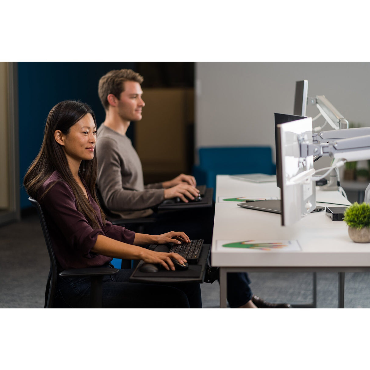 Kensington Brazo SmartFit de altura ajustable con un toque para monitor individual Monitor Gris