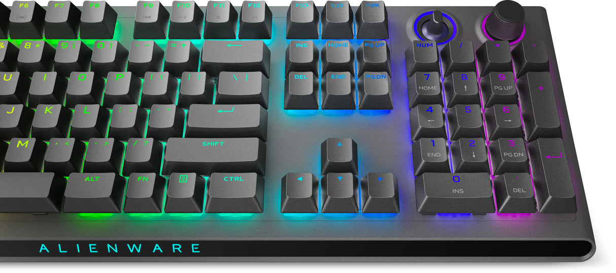 Alienware Tri-Mode AW920K Teclado Cherry MX Red Juego Inalámbrico y alámbrico USB + RF Wireless + Bluetooth