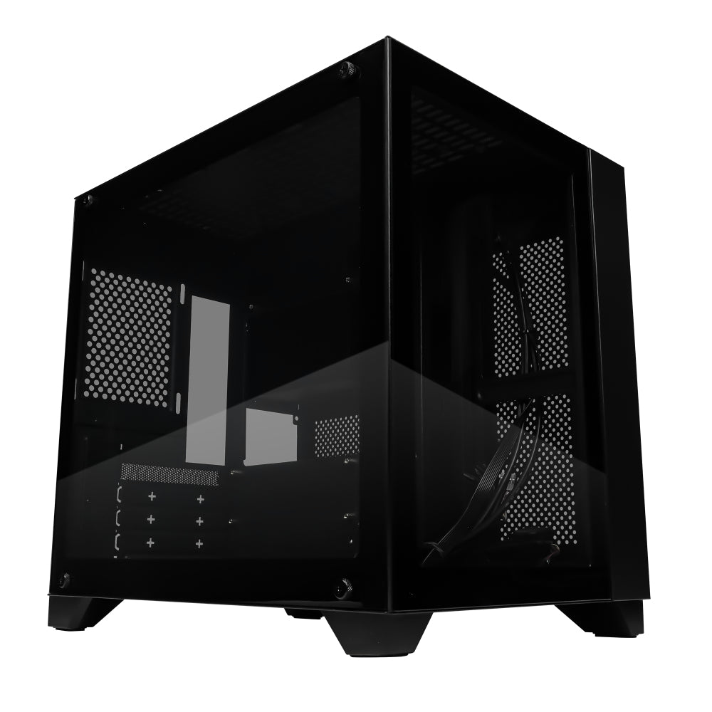 Game Factor CSG570 gabinete de computadora Midi Tower Negro, ATX, Micro ATX, Mini-ITX