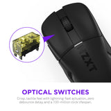 NZXT MS-101NB-01 ratón Juego Diestro RF inalámbrico Óptico 26000 DPI, Negro