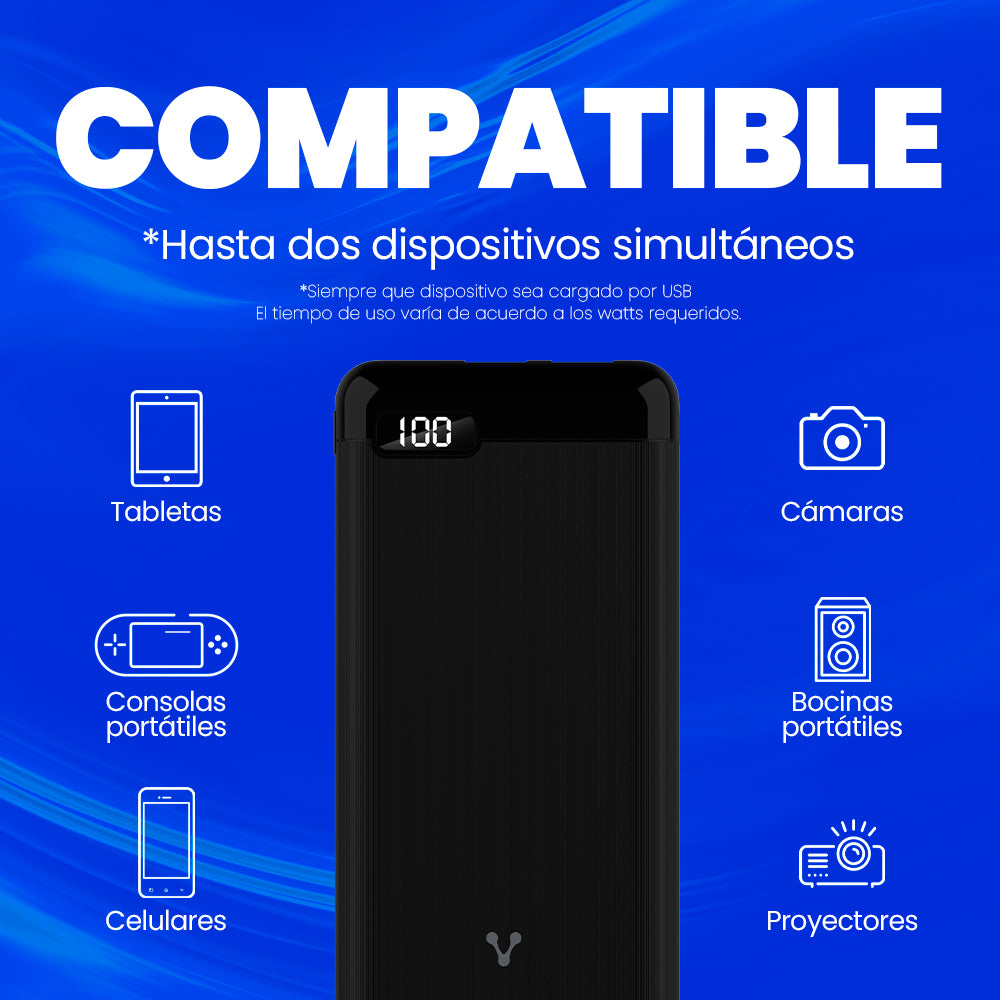 Vorago PB-560 Ión de litio 20000 mAh Negro