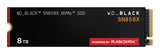 WD Black SSD Interno SN850X 8TB M.2 2280 NVMe PCIe Gen4, Lect. 7200MB/s, Escr. 6600MB/s, TBW 4800