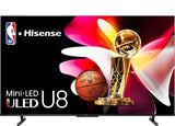 Hisense Class U8 Televisor 165,1 cm (65") 3840 x 2160 Pixeles 4K Ultra HD Mini LED ULED Smart TV Wifi Negro