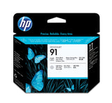 HP Cabezal de impresión HP DesignJet 91 negro fotográfico y gris claro Impresora Inyección de tinta térmica