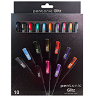 Pentonic 1002365 bolígrafo de gel Medio Bolígrafo de gel con tapa Colores surtidos 12 pieza(s)