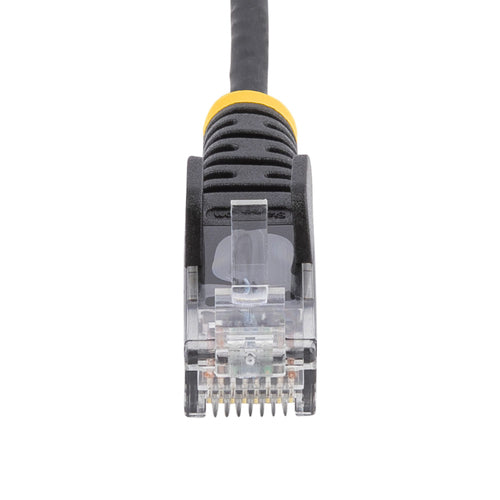 StarTech.com Cable de Red Ethernet CAT6 Delgado sin Enganches Negro de 10m - Cable RJ45 Snagless Slim de 28AWG - Alambre