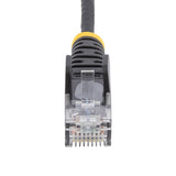 StarTech.com Cable de Red Ethernet CAT6 Delgado sin Enganches Negro de 7m - Cable RJ45 Snagless Slim 28AWG - Alambre de 