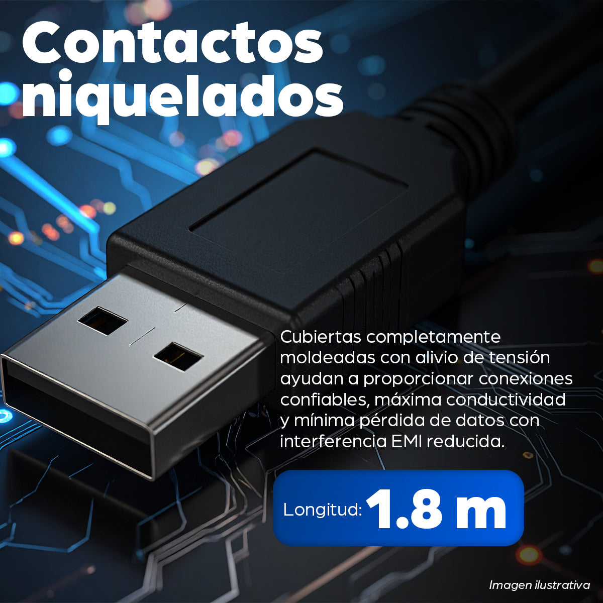 Manhattan 342650 Cable USB 1.1 USB A USB B Macho