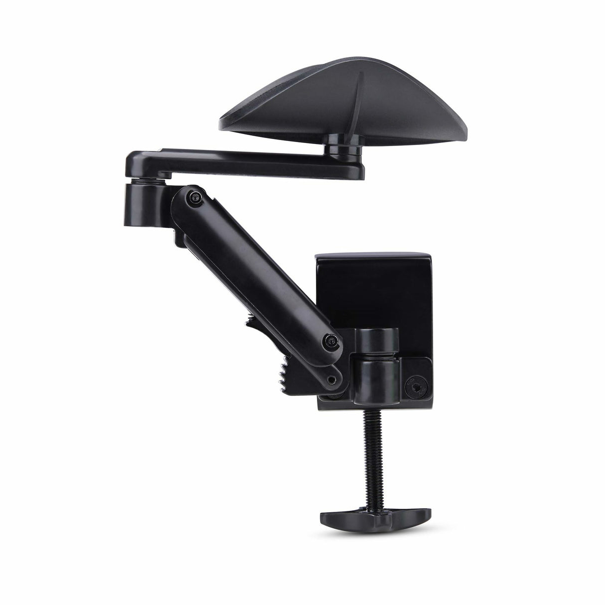 StarTech.com Apoyabrazos Ajustable para Escritorio de Oficina - Reposabrazos de Rotación de 360 Grados - Instalación con Mordaza - sin Perforaciones - Ergonómico - Negro Computadora Reposabrazos Negro Aluminio, Plástico, Acero 5 - 70 mm