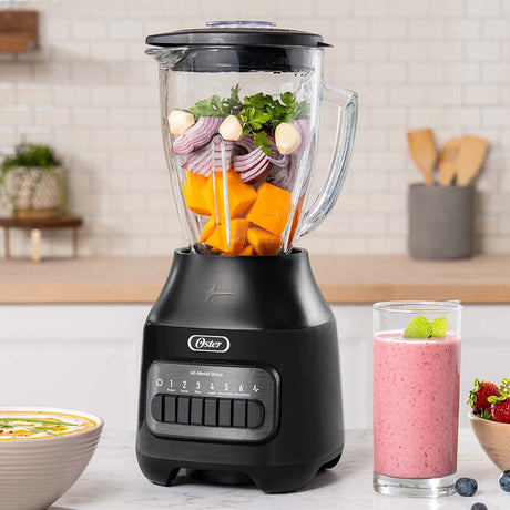 Oster BLSTPEG-BPB 1.5 L Batidora de mesa 800 W Negro, Función de pulso, Picahielos