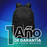 MOCHILA VORAGO BP-402 EXPANDIBLE PARA LAPTOP 15.6" NEGRA USB