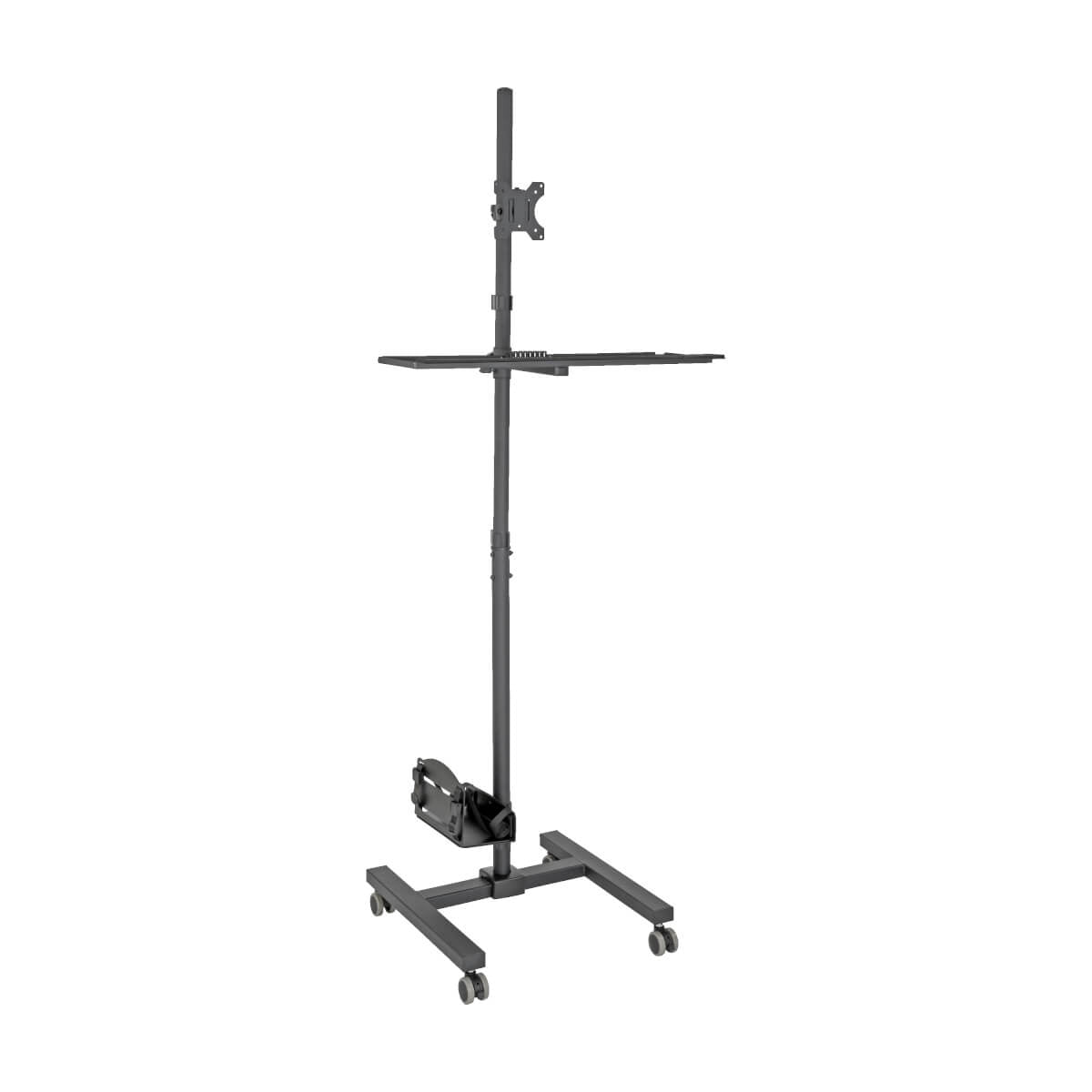 Tripp Lite DMCS1732S Estación de trabajo móvil con soporte para monitor - Para pantallas de 17" a 32", altura ajustable