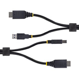 StarTech.com Cable KVM HDMI y USB 3.0 5Gbps de 3m - 4K 60Hz - Cable Combo HDMI 2.0 y USB para Switch Conmutador KVM Cabl