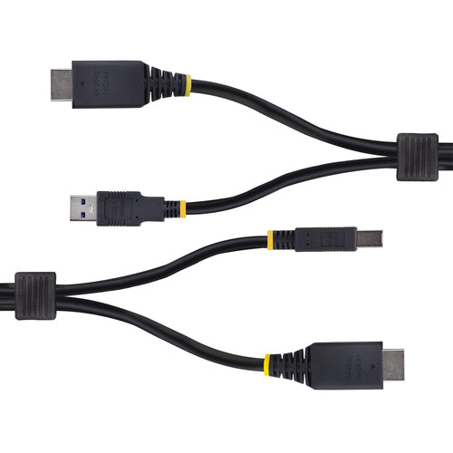 StarTech.com Cable KVM HDMI y USB 3.0 5Gbps de 1,8m - 4K 60Hz - Cable Combo HDMI 2.0 y USB para Switch Conmutador KVM Ca