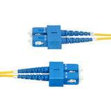 StarTech.com Cable de Fibra Óptica Dúplex SC a SC (UPC) OS2 Monomodo de 5m - 9/125µm - 40G/100G - Resistente a Dobleces 