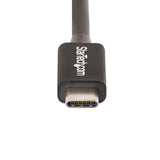 StarTech.com Cable de 1m Thunderbolt 4 - 40Gbps - PD 100W - Vídeo 4K/8K - Cable Thunderbolt 4 con Certificación Intel - Compatible con USB4/Thunderbolt 3/USB 3.2/USB Tipo C/DisplayPort Cable Masculino Masculino 1 m 40 Gbit/s