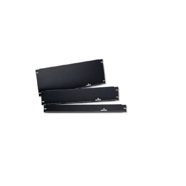 Placa Ciega para Rack 1U Estándar Leviton 49254-BP1, Acero, Negro, 19"